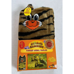VTG Animal Crackups # 1: Cheetahs (VHS, 1997) with Face Plush Cover - Sealed